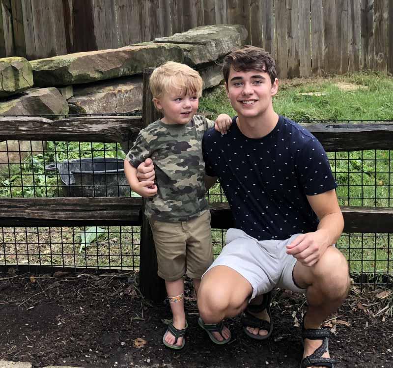 Jackson Dawson (right) and his Uncle Max. (Photo courtesy of the Dawson family)